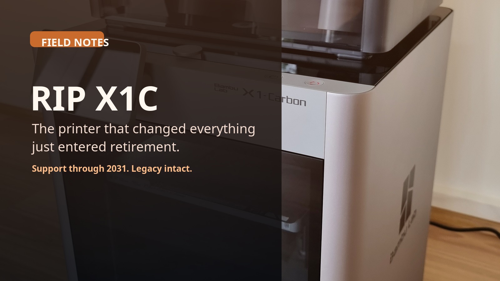 Bambu Lab X1 Carbon retirement article header